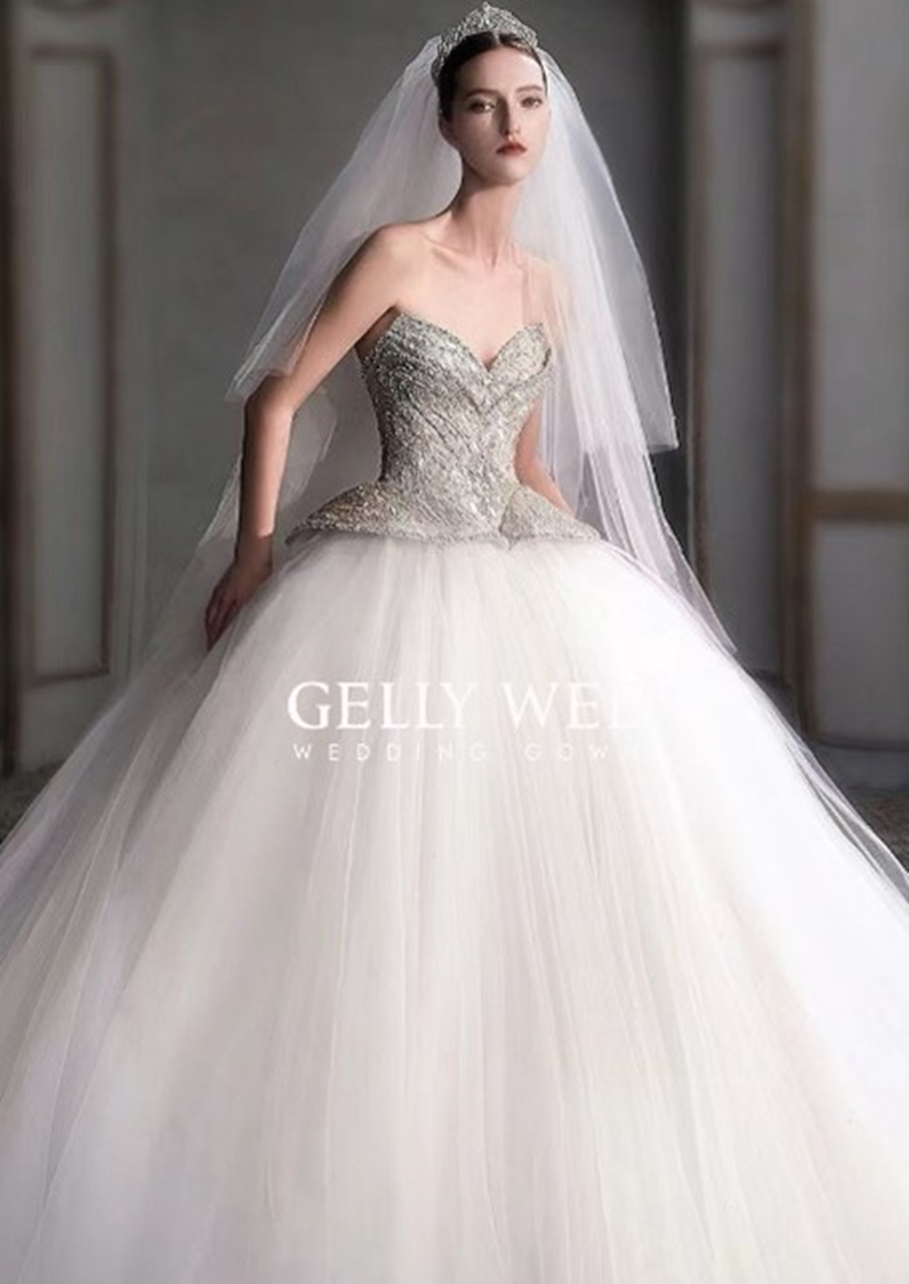 Ball Gown with Embellished Bodice